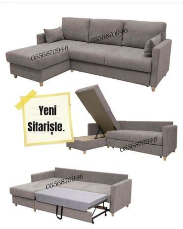 купить раскладной диван: Угловой диван, Новый, Раскладной, С подъемным механизмом, Ткань, Бесплатная доставка — 1