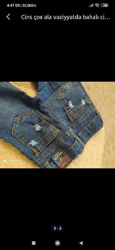 20 nomreli mekteb: Cins şalvar 10manat ter təmiz teze qalıbdı baha almışam uşaq çox az — 3