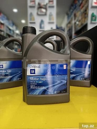 muhərrik yağları: GM mühərrik və transmissiya yağları GM 5W30 1L-17 AZN GM 5W30 4L-58 — 6