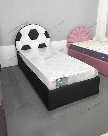 matraslar: Çarpayı – Futbol topu dizaynlı başlıqla Eviniz üçün geniş mebel — 1