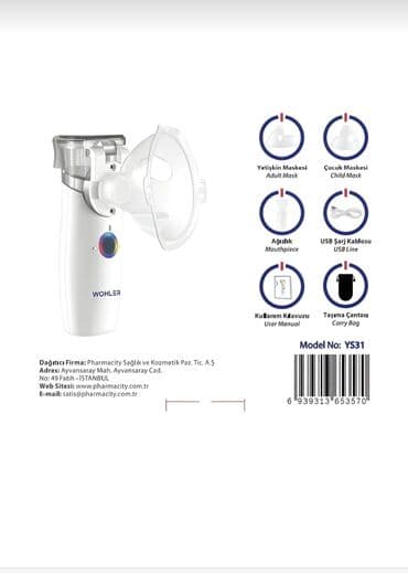 Tibbi avadanlıq: Wohler Mesh Nebulizator – portativ, səssiz və rahat istifadəli — 11