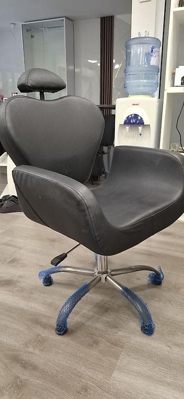 desti: Salon mebeli dəsti - Bərbər kreslosu: Yumşaq süni dəri oturacaq və — 2