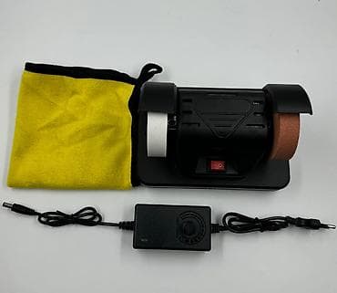 bıcaq itiləyən: Miniatür ikitərəfli üyüdücü (bench grinder) - İki daşlı sistem: sağda — 5