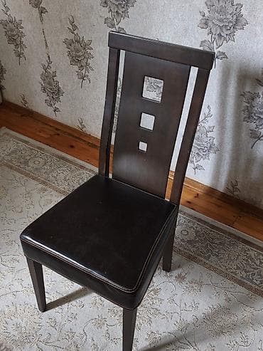 ikinci el stolar: Qonaq otağı üçün, İşlənmiş, rəng - Qara Stul — 2