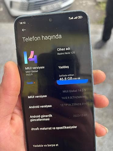 ikinci əl iphone: Redmi Note 12S, 256 GB, rəng - Mavi, İki sim kartlı — 3