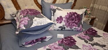 tek neferlik yataq desti: Новый Для взрослых Двуспальное 4 сезона Хлопок Комплект постельного белья, Бесплатная доставка — 1