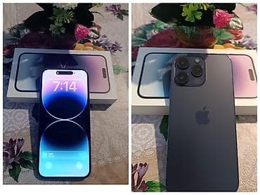 sattlar: İphone 14 pro maxs yaxşı vezytde satlr Qiymeti 1050 azn heç bir — 1