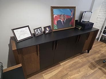 Ev və bağ: Ofis mebel dəsti – direktor masasının komplekti Təzə Alınıb 3 aydı — 4