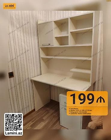 Düz masa, Stulsuz, Polkalı, Siyirməli, Sadə laminat lalafo.az -da Düz masa, Stulsuz, Polkalı, Siyirməli, Sadə laminat