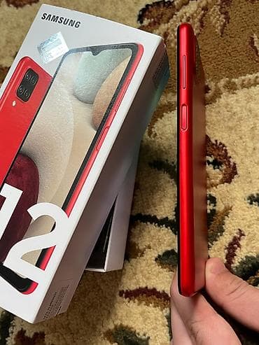 070 211 nomreler: Samsung Galaxy A12, 32 GB, rəng - Qırmızı, Barmaq izi — 3
