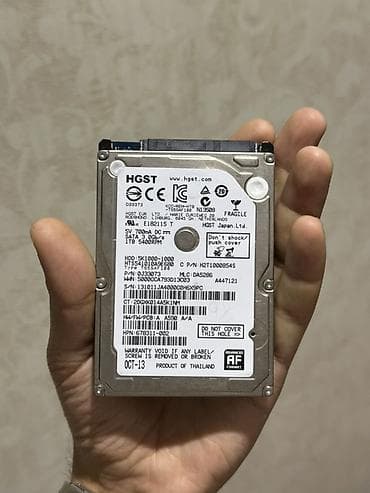 hard: HGST 2.5" HDD – 1TB, SATA 3.0 Gb/s, 5400 RPM 1 Tb hard disk - Model — 3