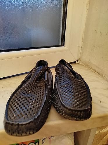 kreditle xez deri: Məhsul: Kişi loaferləri (mokasin tipli) - Rəng: Qara - Material — 4