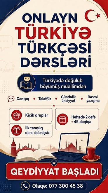 gitara kursu: Xarici dil kursu, Türk dili — 1