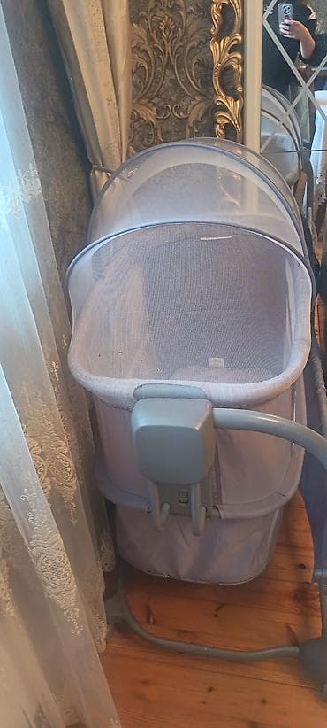 Uşaq arabaları: Nənni beşik satıllr 90 manat.❌ Yox endirim olundu cemi 65azn 2/3 yaşa — 4