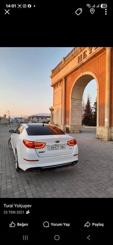Kia Optima: 2 l | 2014 il Sedan lalafo.az -da Kia Optima: 2 l | 2014 il Sedan