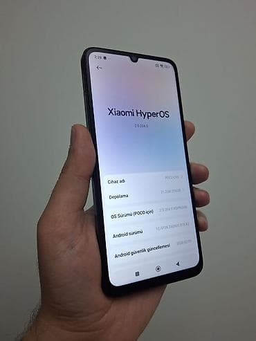 redmi a 5: Poco C65, 256 GB, rəng - Qara, Barmaq izi — 2