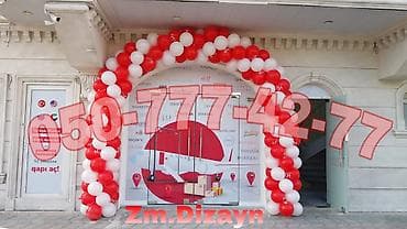 fatimə ətri: Şarlarla Dizayn və Açılış Dekoru. - Mağaza, obyekt və giriş qapıları — 4