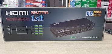 sadece tv: HDMI Splitter 1x8 – UHD 4Kx2K, 3D dəstəyi Məhsul təsviri: - 1 giriş — 1