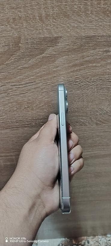 IPhone 15 Pro Max, 256 GB, Gümüşü, Face ID, Barmaq izi, Zəmanət