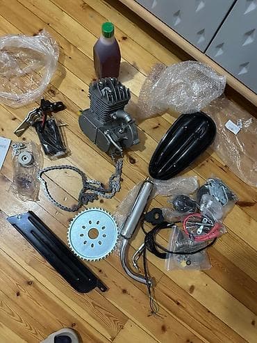 Moped/velosiped üçün benzin mühərriki dəsti – LD80 (iki dövrlü)