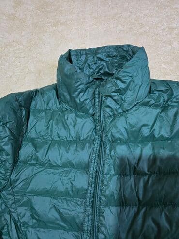 uzuk sekilleri: Yüngül şişmə qadın gödəkçə – tünd yaşıl rəngdə - Model — 5