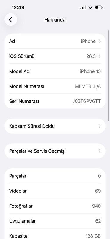 mingecevir telfon: IPhone 13, 128 GB, Mavi — 3