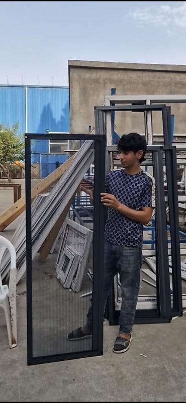 ev qapilari taxta: Ağcaqanad toru Qapı üçün — 5