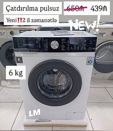 tava elektrik: Paltaryuyan maşın 6 kq, Avtomat, Qurutmasız — 1