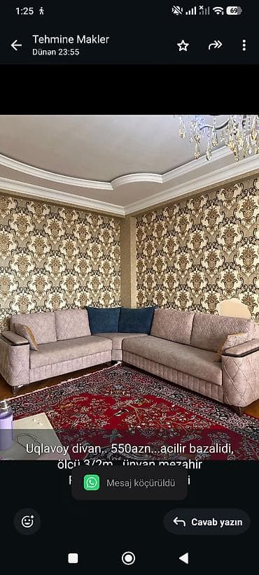 Künc divan, Açılan, Bazalı