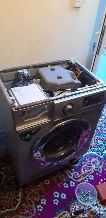 qədim pulların alışı: Paltaryuyan maşın Samsung, 6 kq, İşlənmiş, Avtomat, Qurutma var, Kredit yoxdur, Ünvandan götürmə — 5