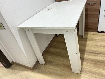 Mətbəx üçün, İşlənmiş, Açılmayan, Dördbucaq masa, 2 stul — 4