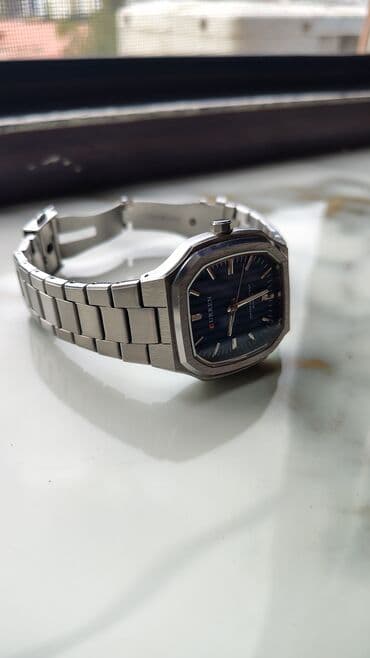 gumus kisi uzukleri: Qol saatı, Curren, rəng - Göy — 2