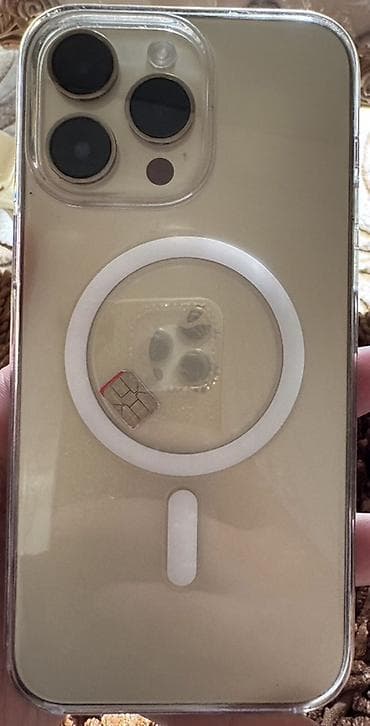Мобильные телефоны и аксессуары: IPhone 14 Pro Max, Золотой, Face ID — 2