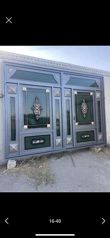 dəmir boçka: Dəmir Həyət darvazası, Yana açılan, Mexaniki, Qapı ilə, rəng - Qara — 6