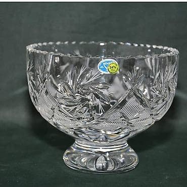 murebbe: Xrustal konfet murebbe sirniyyat qabi . Kənaqədi (kristal) ayaqlı qab — 8