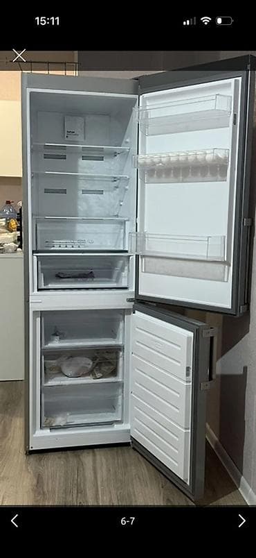 iphona 8: 2 qapılı Yoshiro Soyuducu Satılır, rəng - Gümüşü — 6