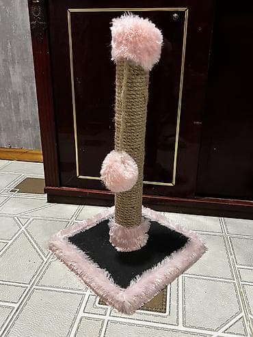 pişik yem qabı: Pişik üçün dırmaşma və cızma dirəyi Когтеточка новая в отличном — 2