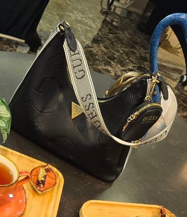 qaşlı çanta: Çiyin çantası, Guess — 1