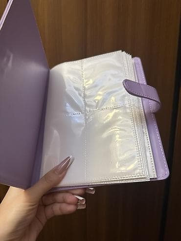 Ev və bağ: Bənövşəyi rəngli kart/şəkil albomu - Yumşaq dəri effekti olan qapaq — 2