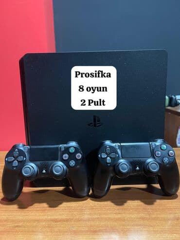 oyun rolları: Ps 4 Slim ideal Vezyetde Yaddas 500 GB prosifka olinub ustunde 2 eded — 1