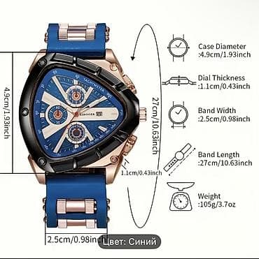 smart saat dest: Qol saatı, rəng - Mavi — 6