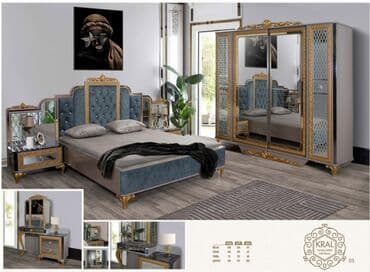 akvarium şkaf: İkinəfərlik çarpayı, Termo, Dolab, 2 tumba, Türkiyə, Yeni — 1