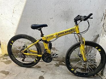 isma hybrid 8.5: Stelsport LH-600 dağ velosipedi - Rəng: sarı-qara - Çərçivə: qatlanan — 1