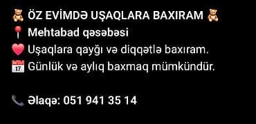 cin dili kursları: Uşaqlara baxıcılıq xidməti - Məkan: Mehtabad qəsəbəsi - Öz evimdə — 1