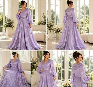 xonca bezemek: Lilit bənövşəyi ziyafət/libas 70 azn yox cəmi 50 azn🤩 - Rəng: açıq — 2