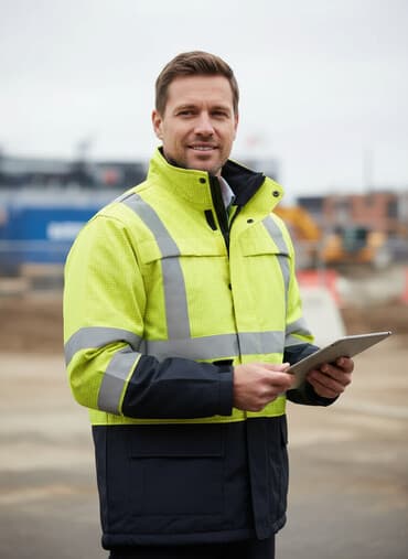 qramla ətir: Yüksək görünürlüklü iş gödəkçəsi 50 razmer - Rəng: neon — 1