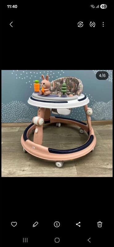 Termometrlər: Uşaq yeriməsi (walker) – dairəvi baza və çoxsahəli təkərlərli model — 2