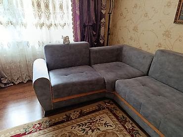 servant mebel: Künc divan, Açılmayan, Bazasız, Vеlur parça — 6