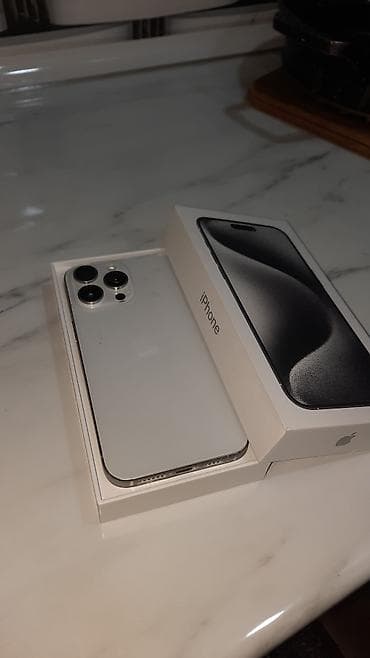 iphone 8 telefon: IPhone 15 Pro Max, 256 GB, White Titanium, Simsiz şarj, Face ID, Sənədlərlə — 3