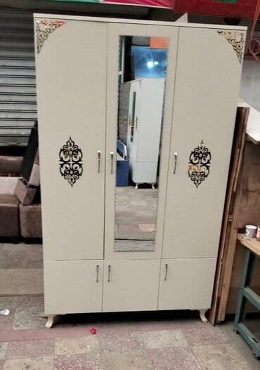 laminat qiyməti: Yeni, Açılan, 3 qapılı Düz dolab, Şifonyer, Azərbaycan — 7